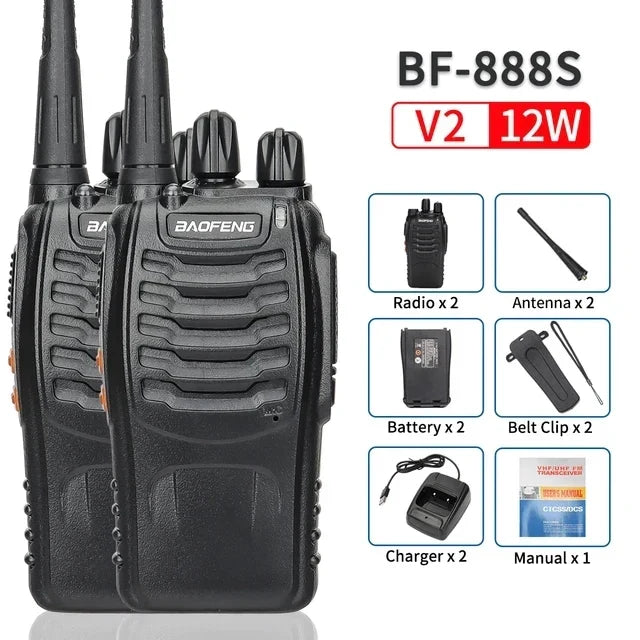 Radio bidirectionnelle V2 à longue portée (2 unités BF-888S)-4