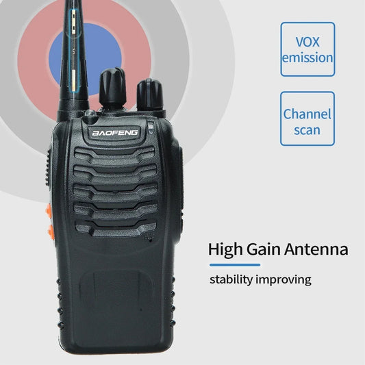Radio bidirectionnelle V2 à longue portée (2 unités BF-888S)-1