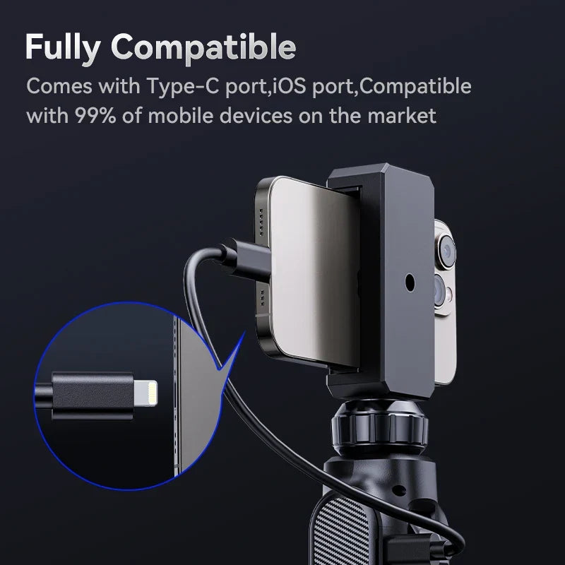 Caméra d'endoscope articulée 8 mm 360, noire-4
