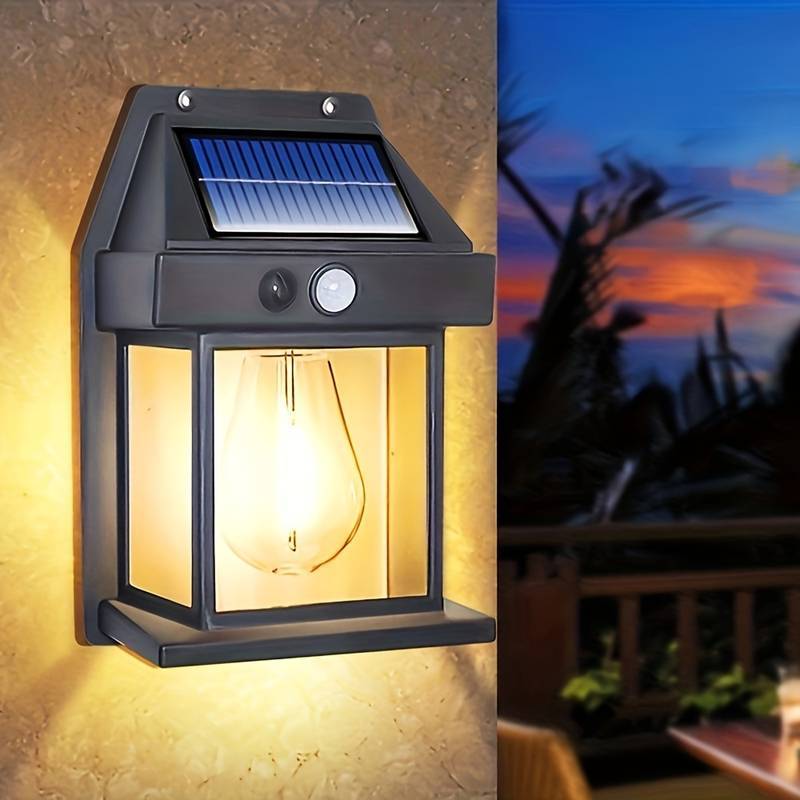 Luminaires DEL à détecteur de mouvement solaire, système de sécurité sans fil pour l'extérieur-4