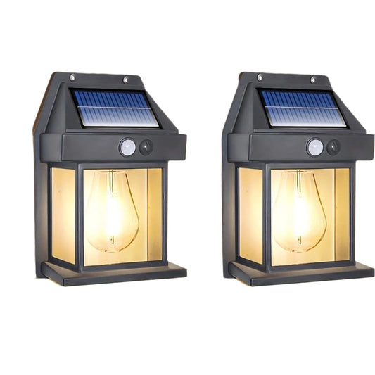 Luminaires DEL à détecteur de mouvement solaire, système de sécurité sans fil pour l'extérieur-0