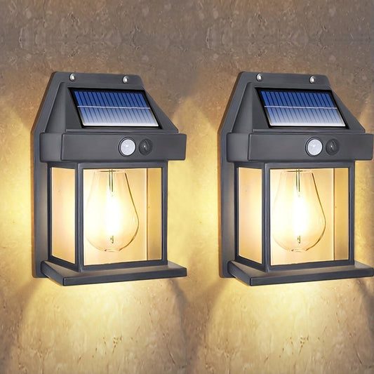 Luminaires DEL à détecteur de mouvement solaire, système de sécurité sans fil pour l'extérieur-1