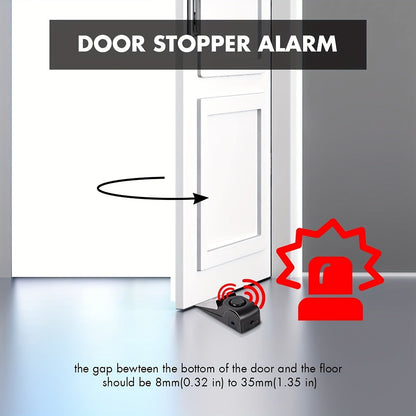 Door Stop Alarm Anti-Theft Security (2pcs)