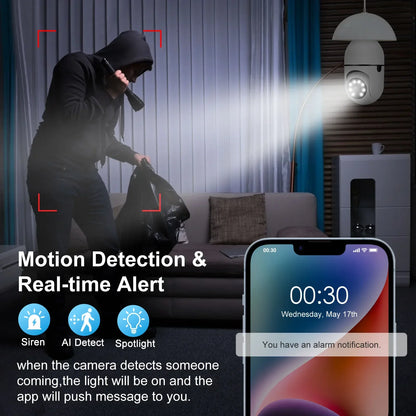 E27 Wifi Camera Bulb 3MP with Night Vision